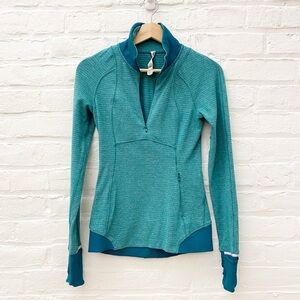 Lululemon || Runderful 1/2 Zip Pullover‎ Long Sleeve Hunter Green Forage Teal 2